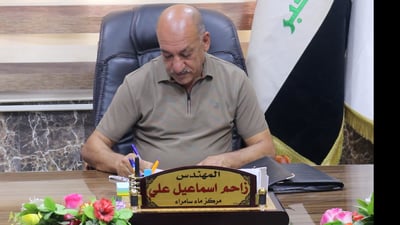 دجلة ينحسر في سامراء.. المدير يطلب خط الطوارئ ويخاطب الأهالي (فيديو)