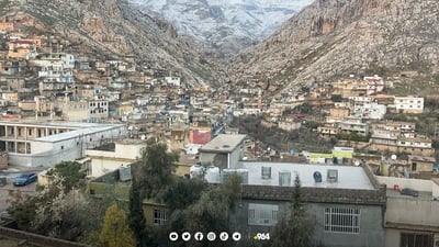 3500 من شباب كردستان يصعدون الى جبل عقرة بمشاعل النار لإيقاد شعلة نوروز المركزية