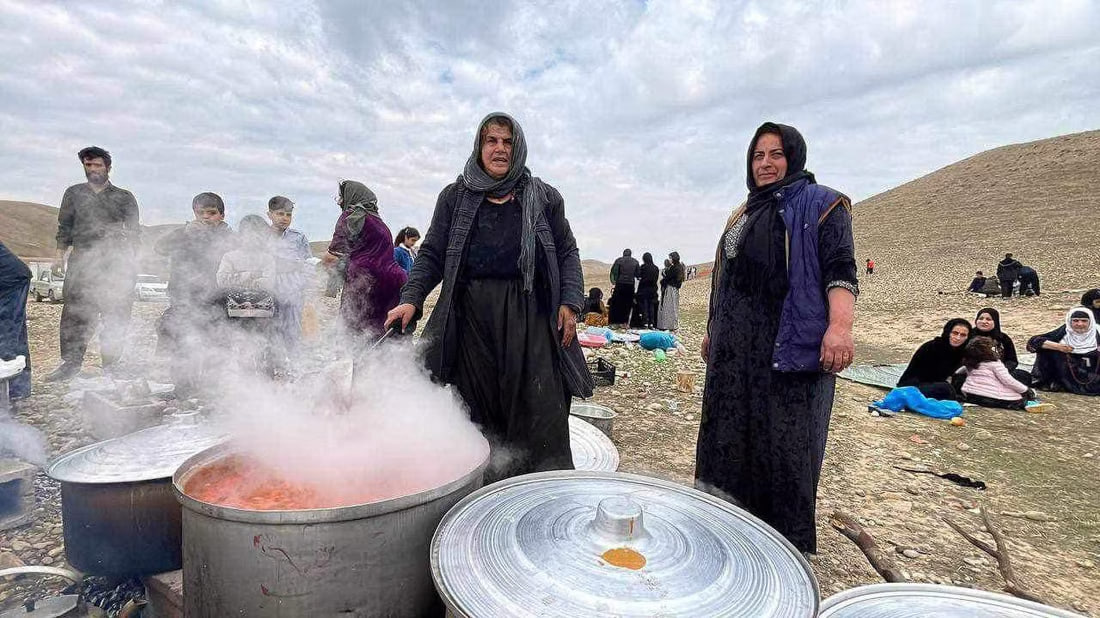 صور: قدور كبيرة وولائم جنوب السليمانية.. عاد الماء إلى القرية بمنحة ألمانية