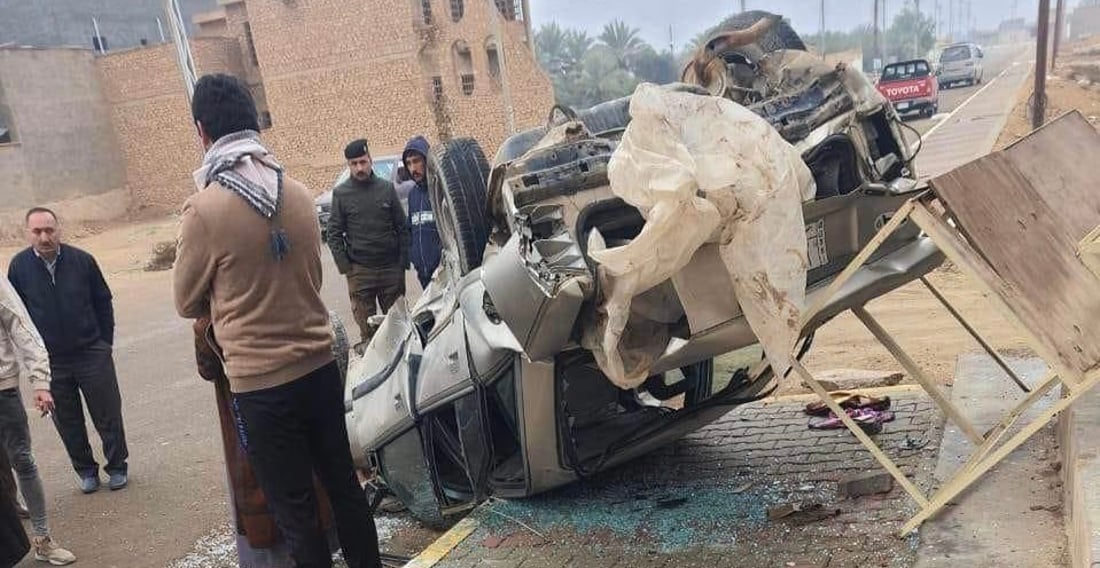 حديثة: خلل في الفرامل يتسبب بانقلاب “أوبل” وتضرر “سورنتو” وإصابة شخصين