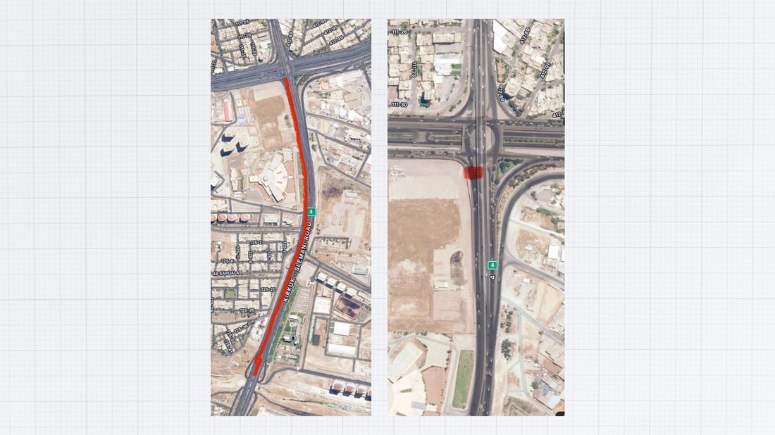 سبەینێ بەشێک لە شەقامێکی سەرەکی سلێمانی دادەخرێت