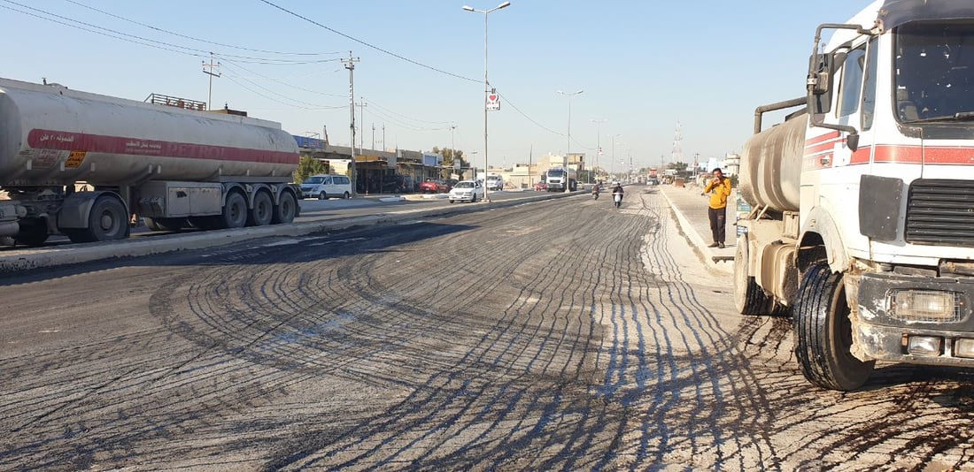 صور: التبليط يصل شارع جسر الشهداء وسط المثنى.. من يوم غد “ماكو طسات”