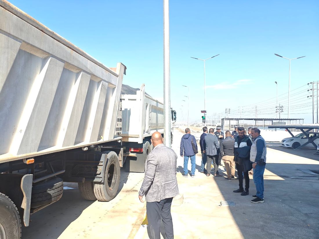 بابل تفحص أوزان الشاحنات بـ3 محطات جديدة والسواق يطالبون بمهلة (صور)