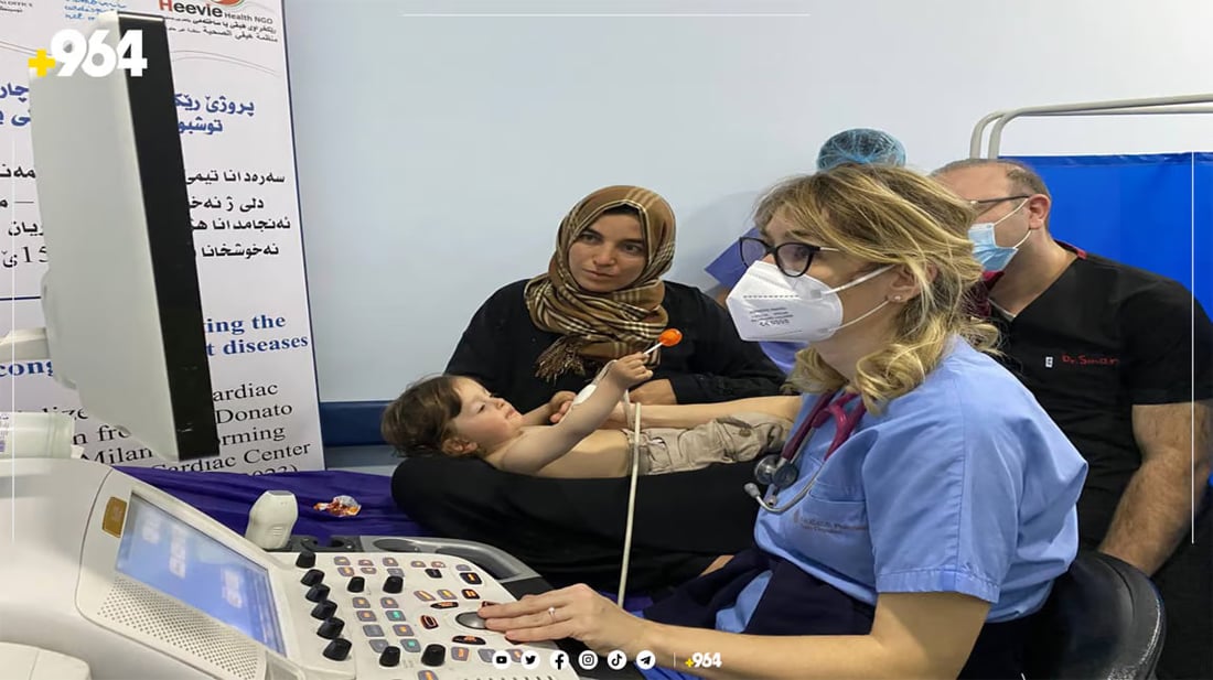 فريق إيطالي يجري عمليات قلب لـ12 طفلاً في دهوك