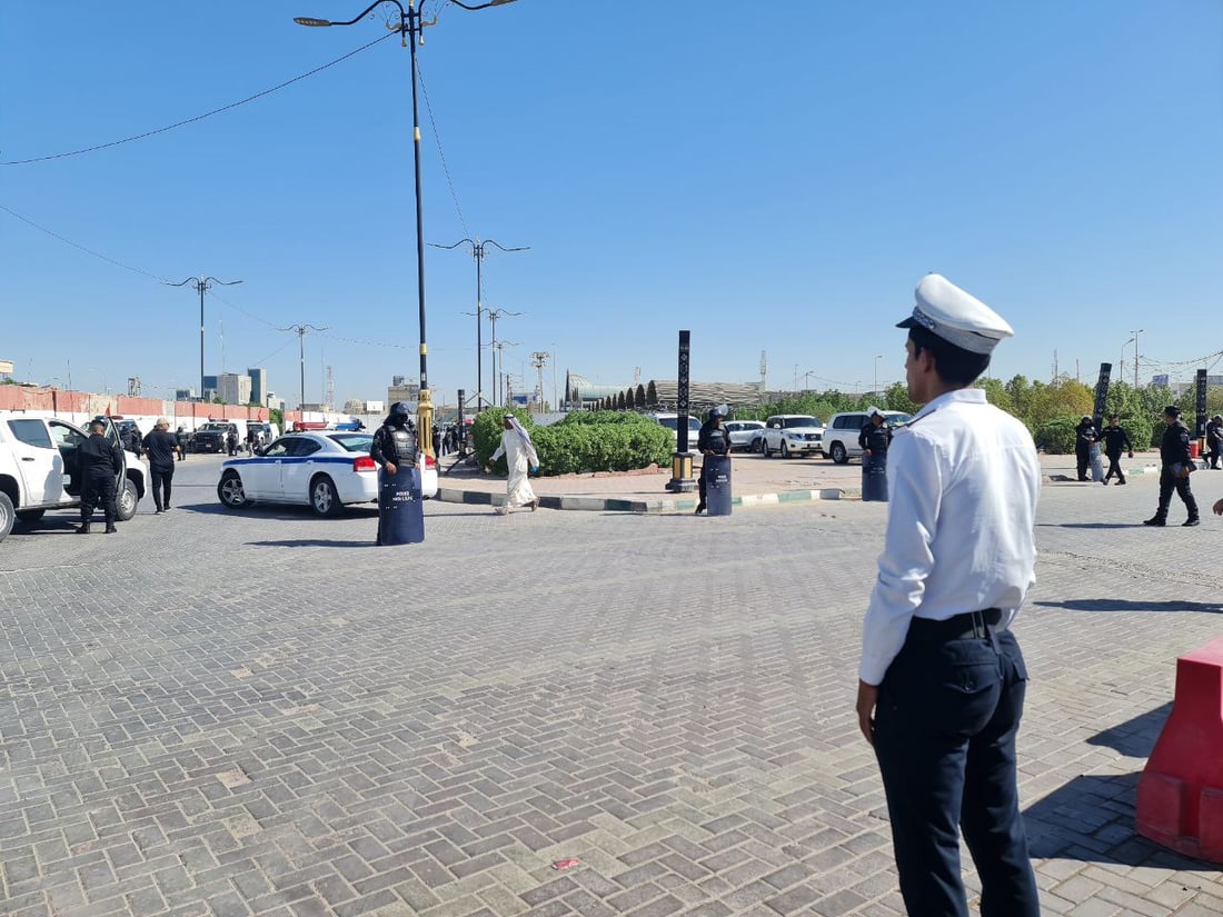 صور من المثنى قبل وصول رئيس الجمهورية.. لافتات ترحيبية وانتشار أمني كثيف
