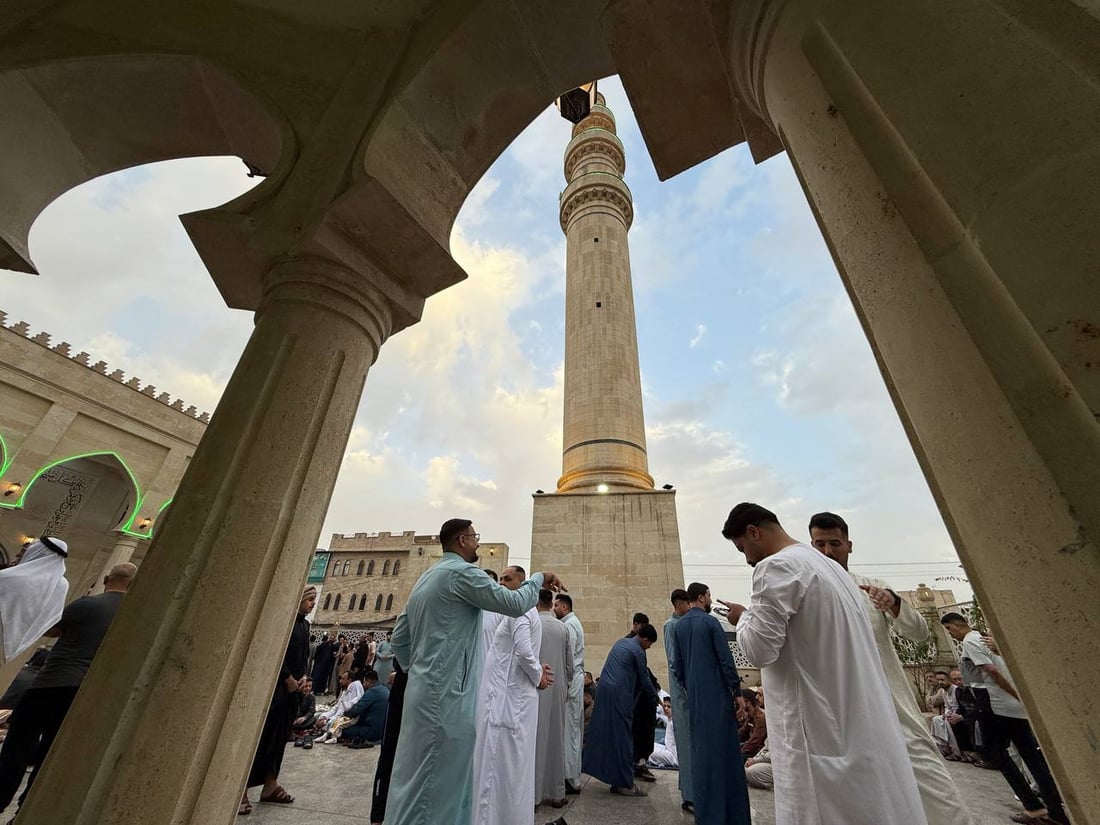 964 غطت صلوات العيد في كل العراق والختام من جامع النبي شيت بأيمن الموصل