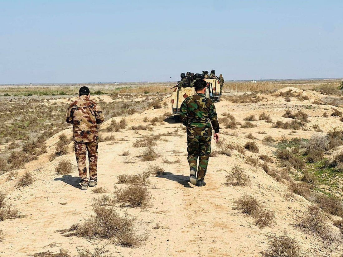صور: دهم وتفتيش وتمشيط.. الحشد ينفذ عملية أمنية في الطارمية