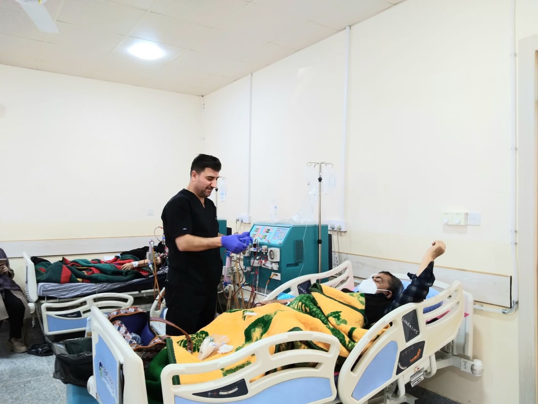 رۆژانە 12 نەخۆشی گورچیلە لە چەمچەماڵ چارەسەر وەردەگرن