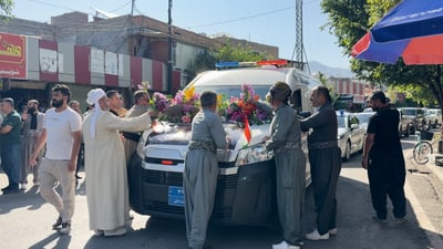 محافظ كربلاء يزور حلبجة رسمياً لشكر أهلها ومحافظها على موقفهم في حادثة الطفلة رقية