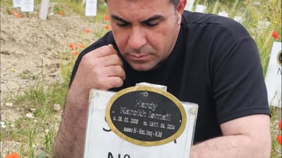 له‌ كوردستان چوو بۆ ئیتاڵیا و گۆڕى كوڕه‌ خنكاوه‌كه‌ى لە گۆڕستانێک دۆزییه‌وه‌