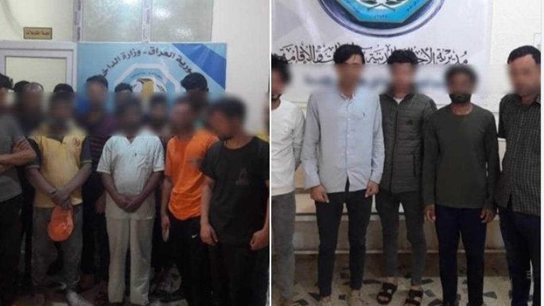 23 أجنبياً بقبضة القوات الأمنية في كربلاء بتهمة مخالفة قانون الإقامة