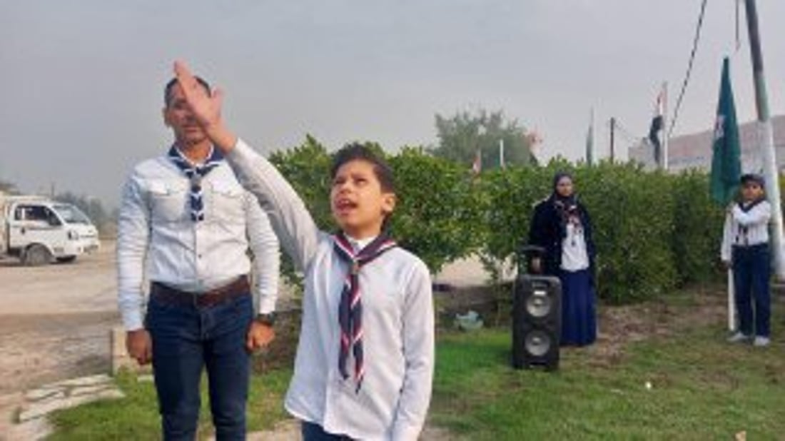 بغداد: مهارات “العصي والحبال” لتلاميذ 90 مدرسة.. للتعريف بالوعد الكشفي (صور)