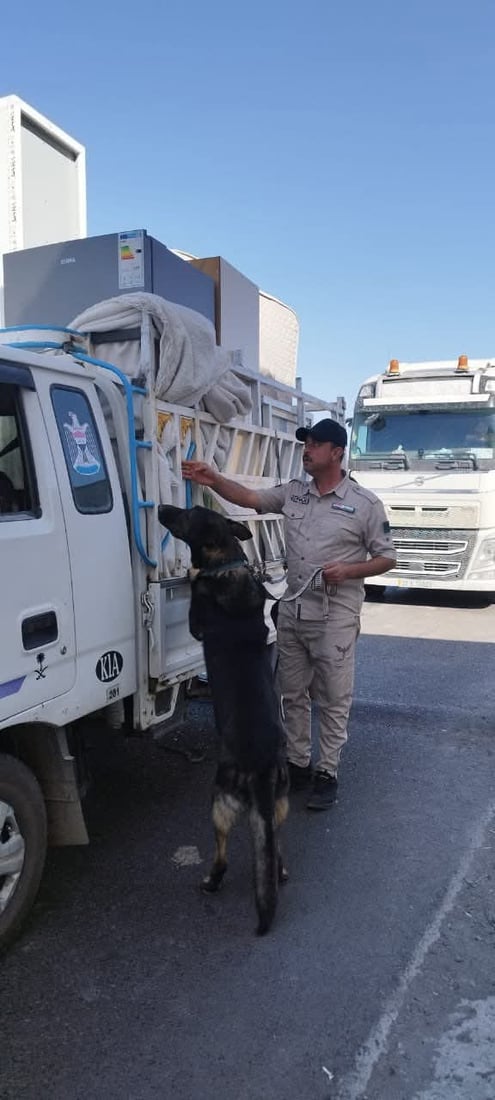 Police dogs aid Salah Al-Din security forces in narcotics crackdown