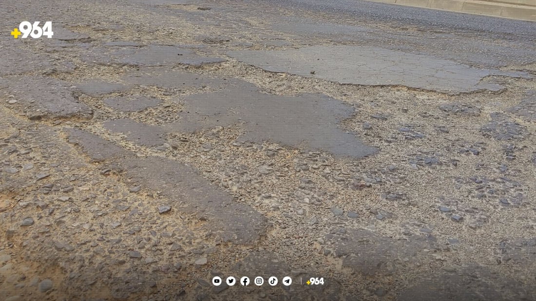 رێگەوبانی چەمچەماڵ: رێگە پڕ لە تاسەکەی بانی مەقان پینە دەکرێت