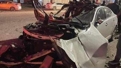مصرع شخص وإصابة 3 آخرين بحادث سير على طريق كركوك الحولي