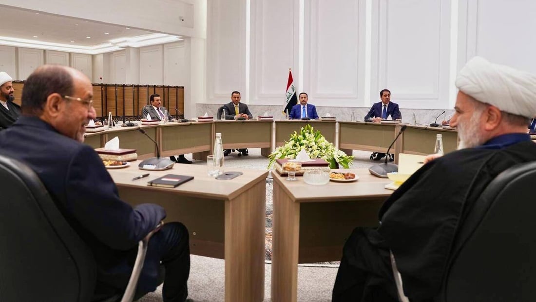 صورة تظهر المالكي في اجتماع الإطار الآن.. “تطورات نحو المصلحة العليا”