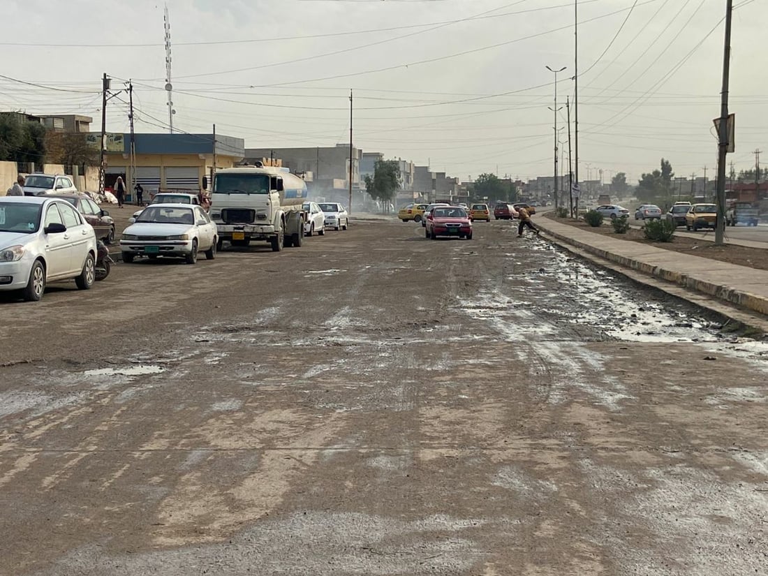 الموصل: زخة سريعة تغرق حي الانتصار.. والسكان غاضبون (صور)