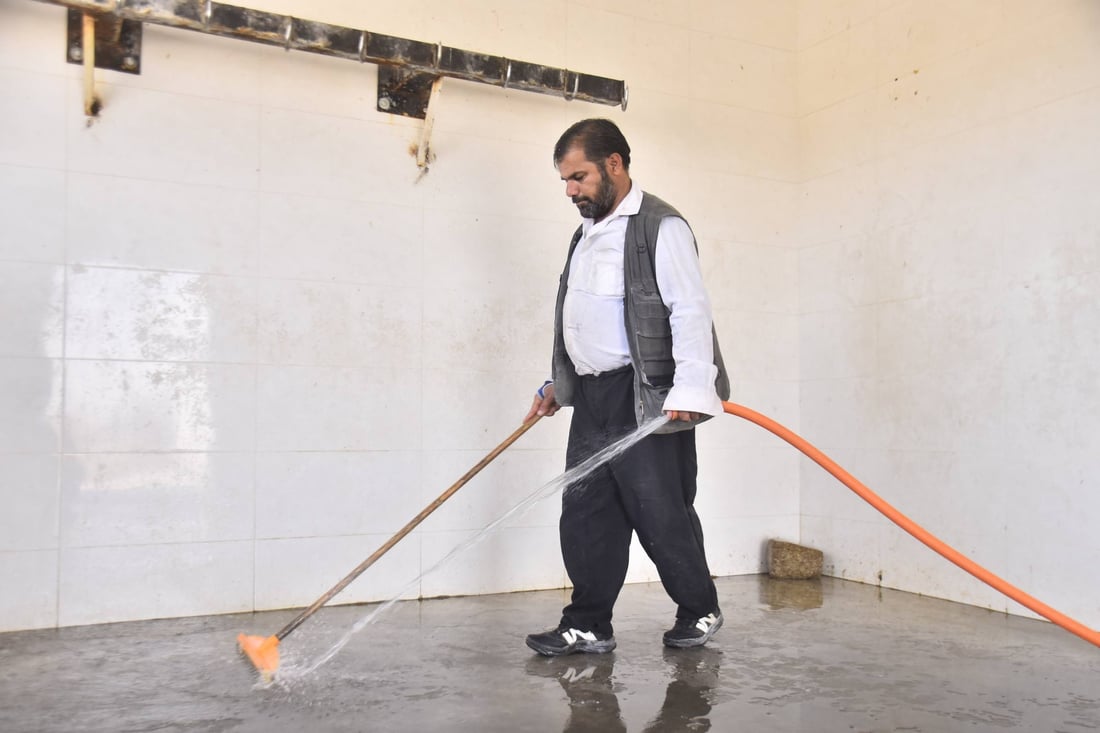 سەربڕخانەکانی مەخمور پوخت و خاوێن شۆردران و ئامادەی قوربانیکردنن