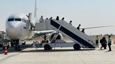 مطار كركوك يستقبل أول دفعة من زوّار الأربعينية قادمة من تركيا