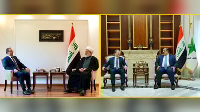 حمودي والسامرائي يبحثان الحراك السياسي في العراق مع السفير الروسي