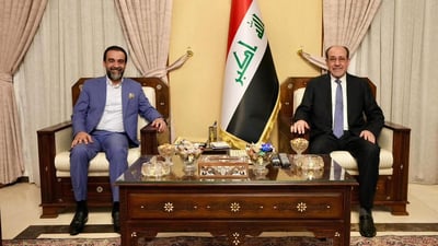 Maliki, Halbousi hold first post-election meeting, urge fast government formation