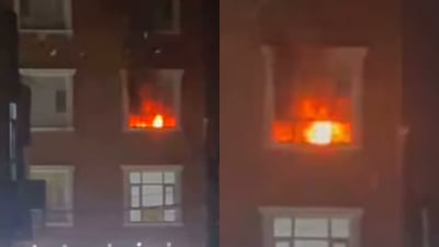 ئاگر لە شوقەیەکی نیشتەجێبوون لە دهۆک کەوتەوە