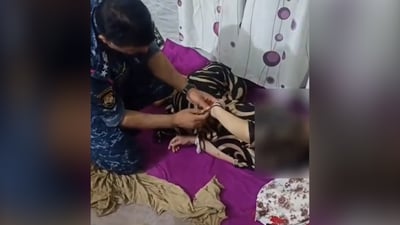 شرطة بغداد تعتقل متهماً حاول الاعتداء على ابنته وقيدها بسلاسل حديدية