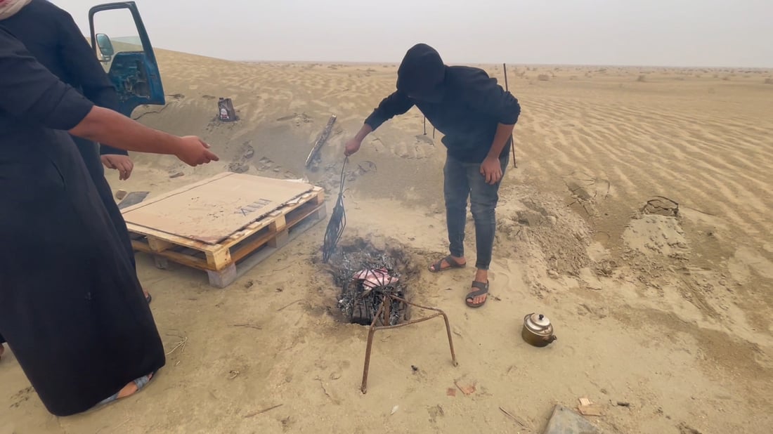 صور من التخييم في براري الناصرية: المكان بلا تغطية هواتف.. وهذا ما نريده