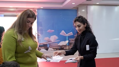 مسابقات وهدايا لتشجيع زوار معرض أربيل.. لقطات من اليوم الثامن