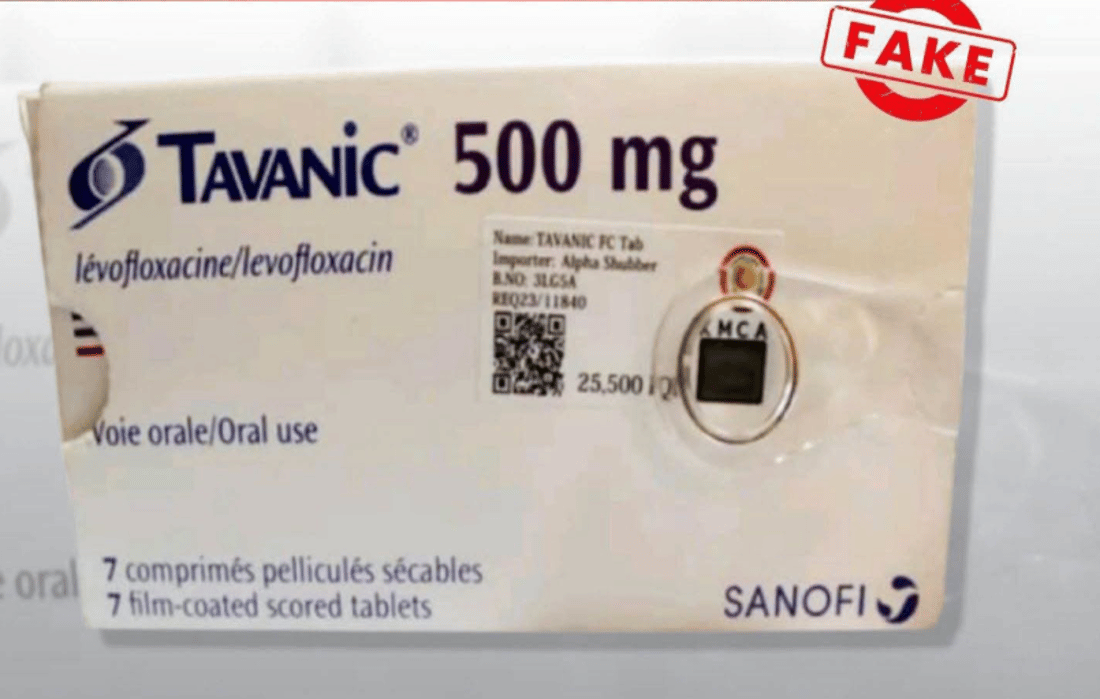وەزارەتی تەندروستی: دەرمانی تاڤانیک (TAVANIC) ساختەیە و مەیکڕن