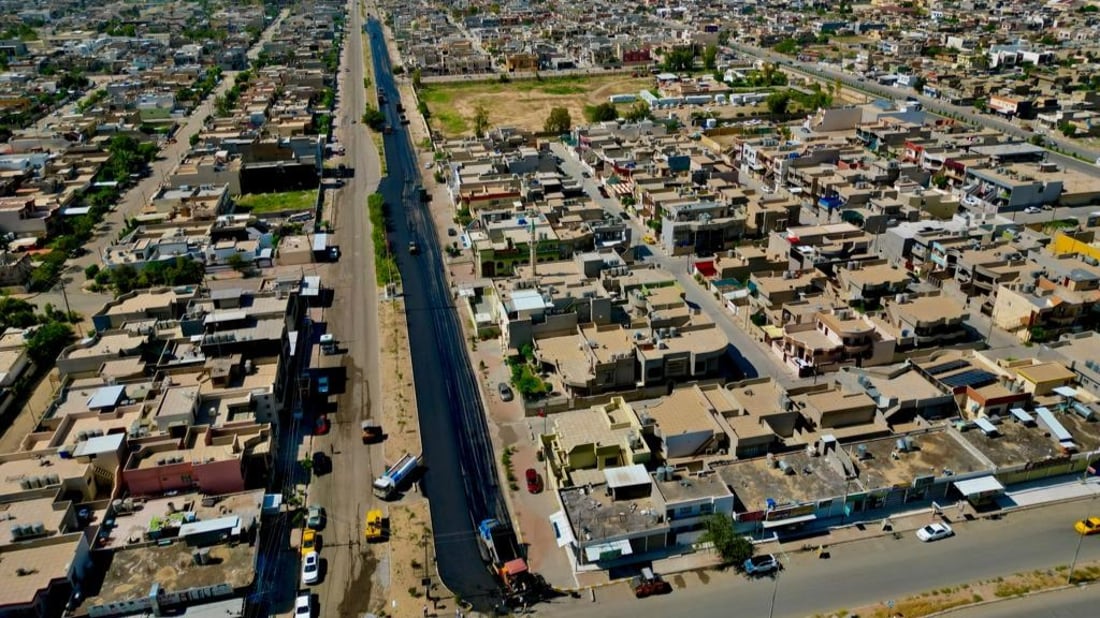 صور من كركوك: تبليط أهم شوارع الواسطي.. وطرق الريف وصلت إلى 97% لأول مرة