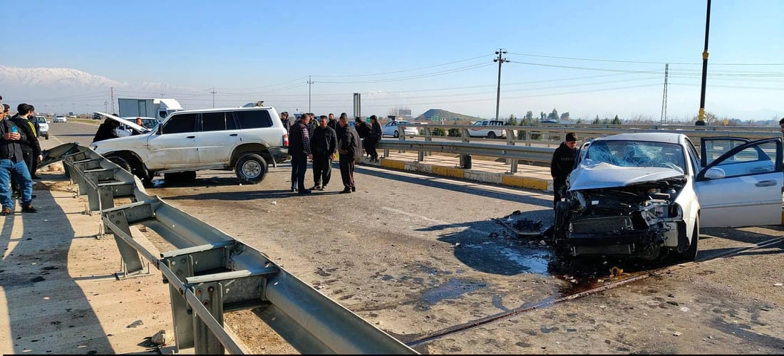 لە رووداوێکی هاتوچۆدا پێنج هاوڵاتی برینداربوون