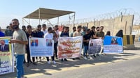 من أمام تظاهرة الأحدب.. مهندسو النفط في واسط يحدّثون مر�...