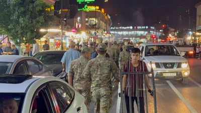 کاسبکارانی ئیسکان داوا دەکەن لە شەقامەکە دەست بە کار بکەنەوە