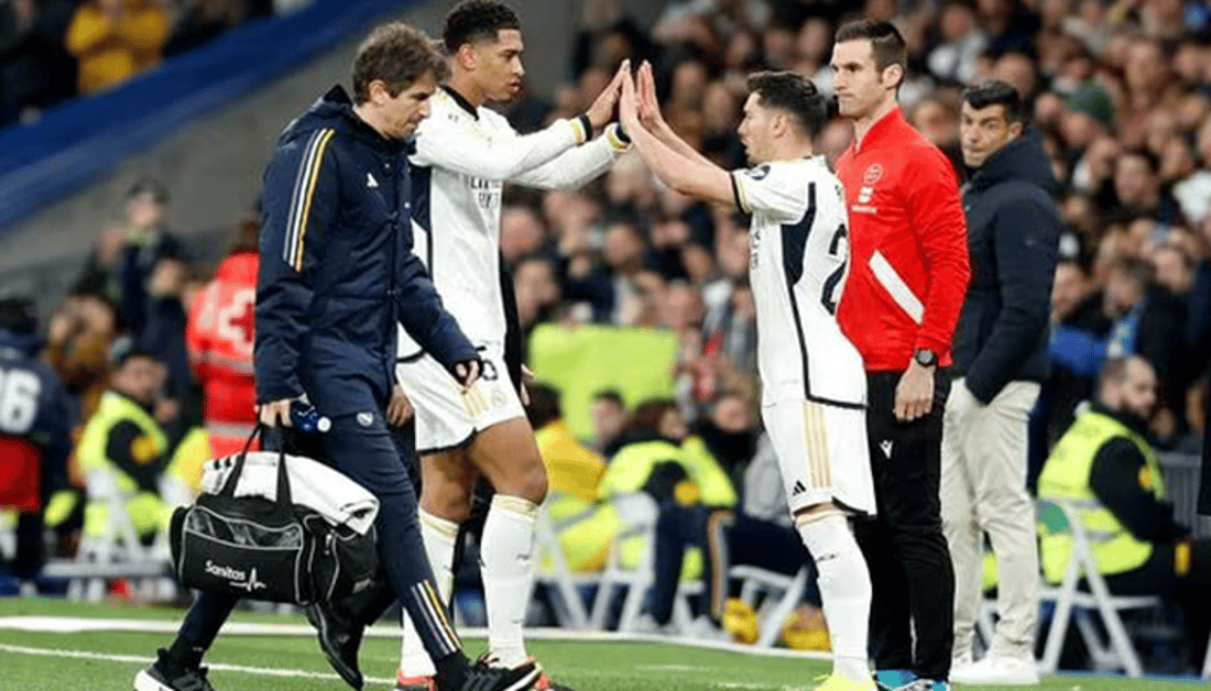 بێلینگهام پێکانی هەیە و خێرەکەی بۆ دیاز دەبێت