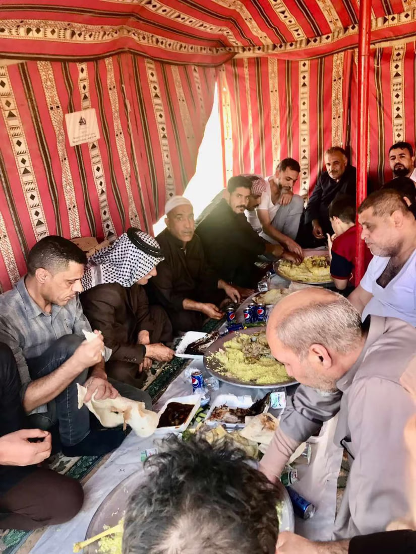 Camping enthusiasts explore the scenic Iraqi desert in Samawah