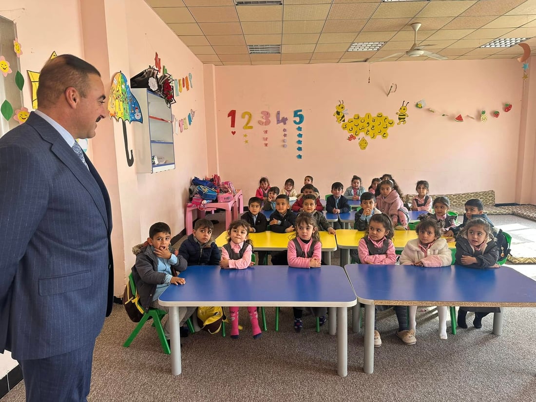 باخچه‌ تاقانه‌كه‌ى منداڵانى خانكێ گه‌رم كرایه‌وه‌