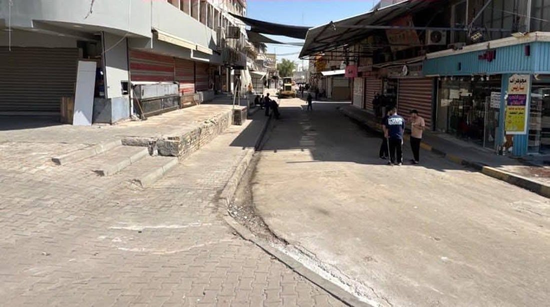 صور: بلدية المنصور تزيل 100 كشك متجاوز في سوق سهام العبيدي لمنع الكوارث وفتح الطرق