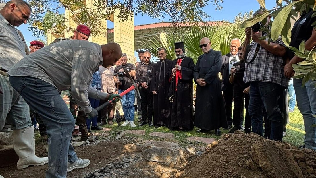 صور: نقل مدفن الخور أسقف لويس قصاب من عينكاوا إلى بغديدا
