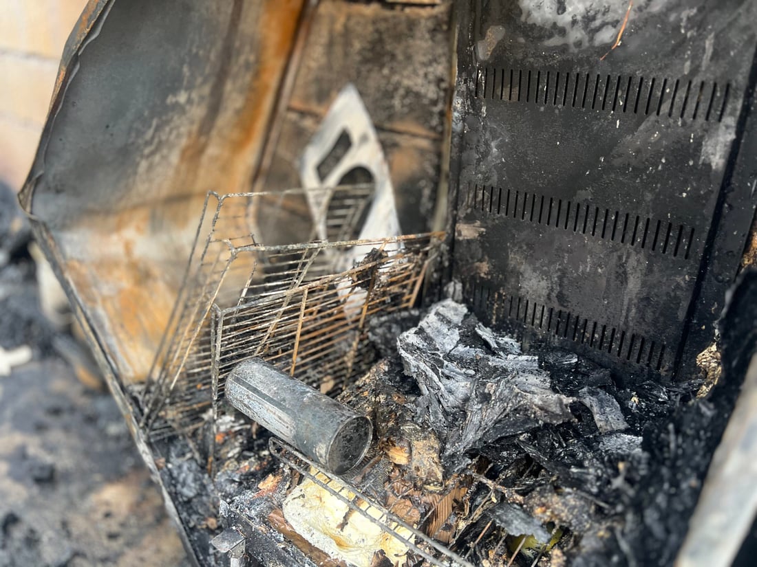 ئاگرەکەى جادەى غەزالى سێ کۆشکى سووتاند