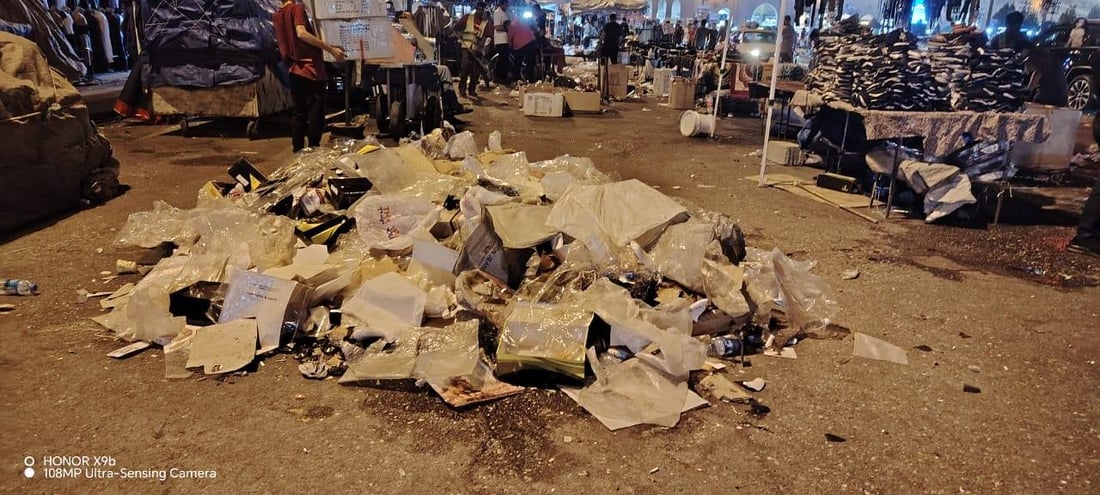 رۆژانى هەینى؛ زبڵ و خاشاک سەنتەرى هەولێر دادەپۆشێت