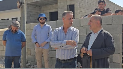 دانیشتووانی گەڕەکی گوندی بابان لە سلێمانی گردبوونەوە