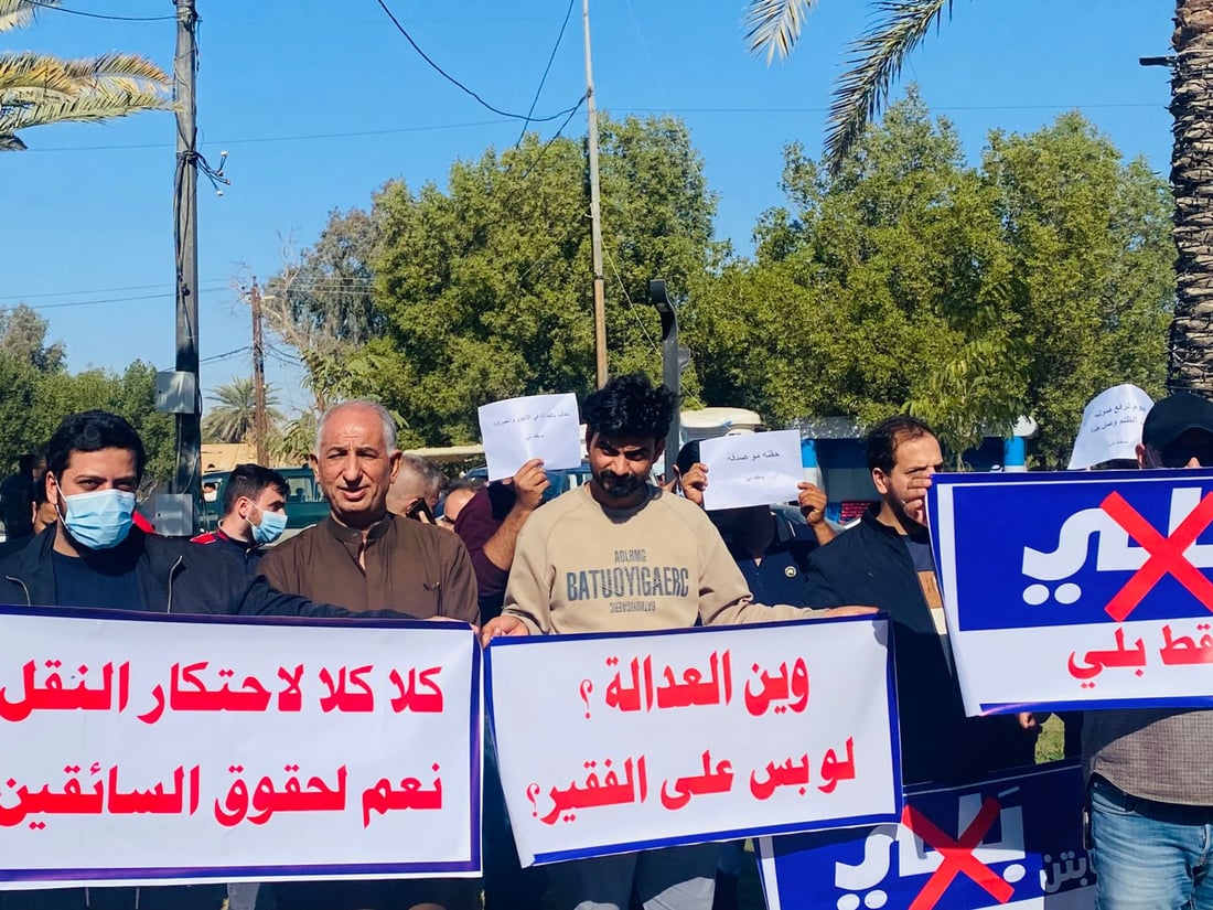 سائقو “بلي” في النجف ينظمون وقفة سلمية للمطالبة بتسعير عادل