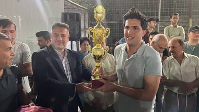 مباراة حماسية على ملعب الحولي.. القيثارة يمزق شباك الأبطال بسداسية ويتوج بكأس بلد