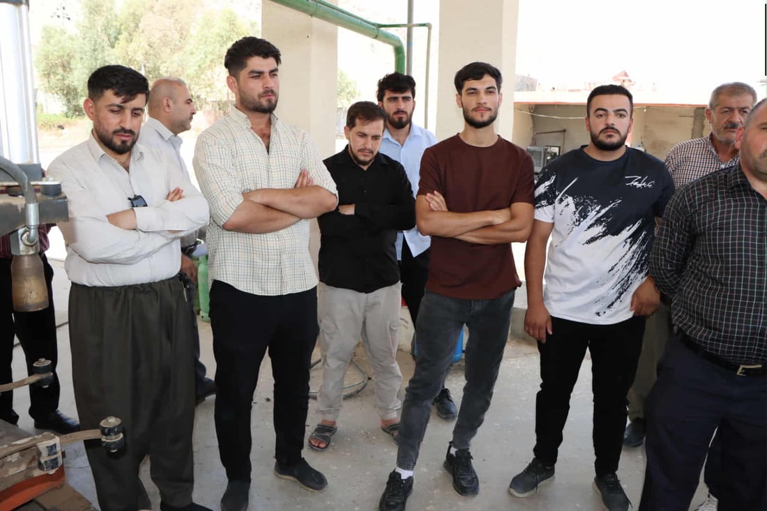 كارمه‌ندانى كارگه‌كانى غاز له‌ راپه‌ڕین رێنمایی سه‌لامه‌یتان پێده‌درێت