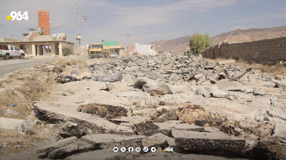 رێگای بەرهەڵگرەکانی دەربەندیخان نۆژەندەکرێتەوە