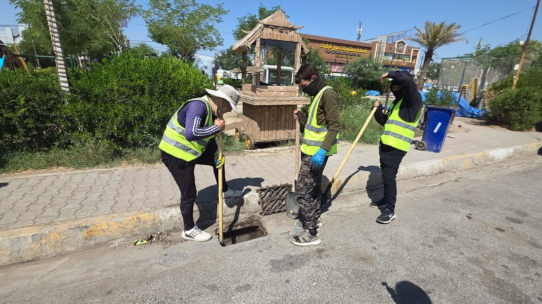چەند گەڕەکێکی شاری کەرکوک مەترسی دروستبونی لافاویان لەسەرە