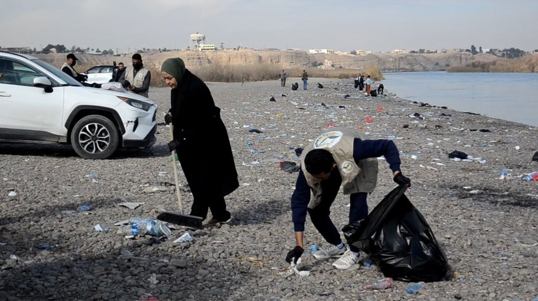 بنات تكريت وأولادها غير مرتاحين لشط دجلة: كلما نظفنا عادوا لتلويثه