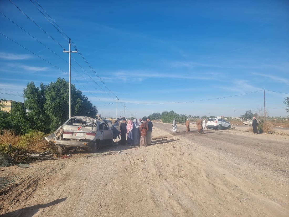 بين الرفاعي والنصر.. مصرع وإصابة 4 أشخاص في حادث سير شمالي الناصرية