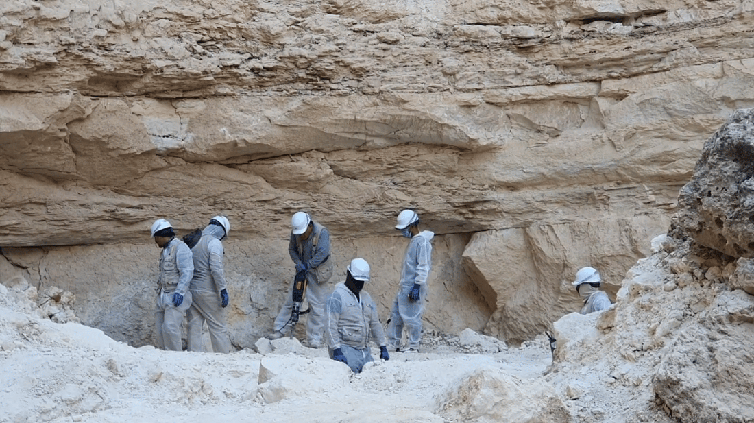 مار و دووپشك كاره‌كانى هه‌ڵدانه‌وه‌ى گۆڕه‌ به‌كۆمه‌ڵه‌كه‌ى عه‌لۆ عه‌نته‌ریان دواخستووه‌